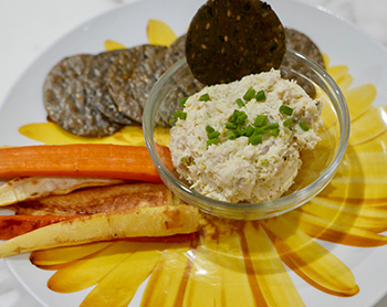 Healthy Crab Dip recipe from Dr. Gourmet