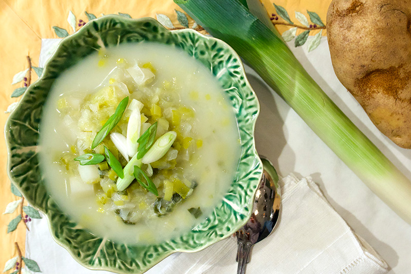 Potato and Leek Soup recipe from Dr. Gourmet