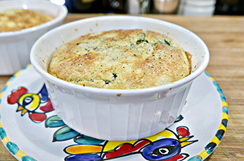 Spinach Souffle made easy and healthy from Dr. Gourmet