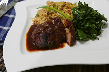 Seared Sweet and Savory Pork recipe from Dr. Gourmet