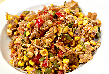 Southwest Tuna and Corn Salad recipe from Dr. Gourmet