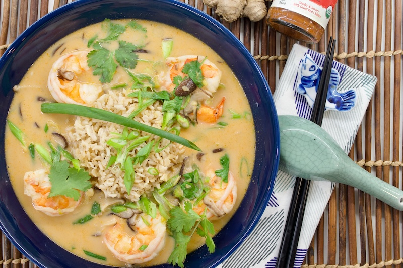 Thai Coconut Soup with Shrimp recipe from Dr. Gourmet