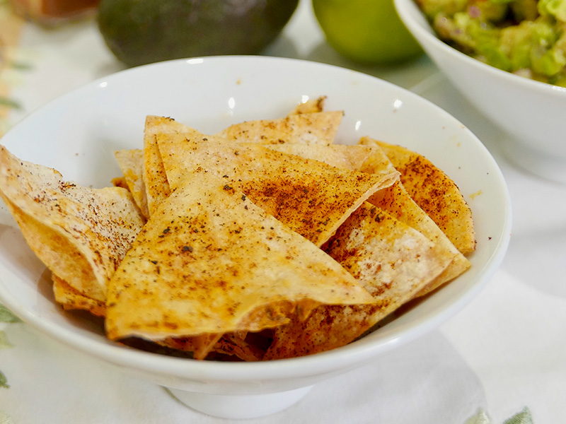 Baked Tortilla Chips recipe from Dr. Gourmet
