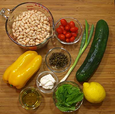 Ingredients for Cilantro Lime Dressing