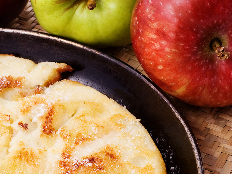 Pan Baked Apple Pancake recipe from Dr. Gourmet