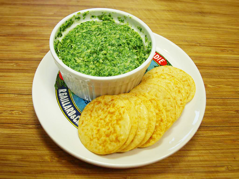 Artichoke and Spinach Dip recipe from Dr. Gourmet