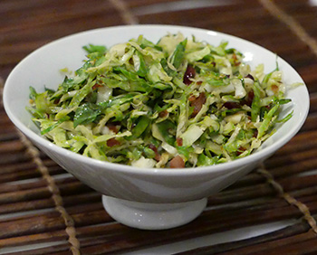 Cranberry Bacon Brussels Sprouts recipe from Dr. Gourmet