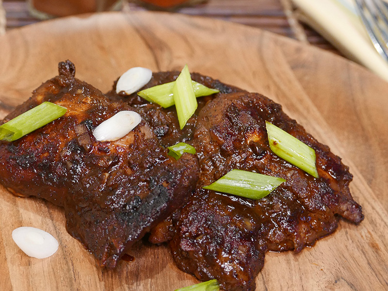 Spicy Barbecue Chicken recipe from Dr. Gourmet - an important point in your Mediterranean diet score