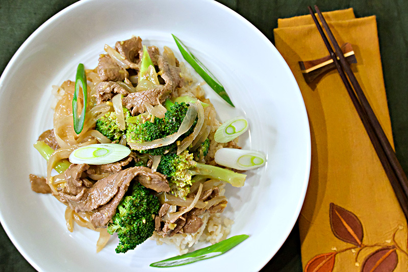 Asian Beef with Broccoli recipe from Dr. Gourmet