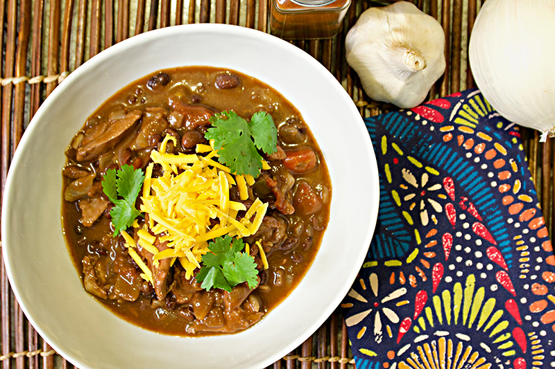 Black Bean Chili Recipe from Dr. Gourmet