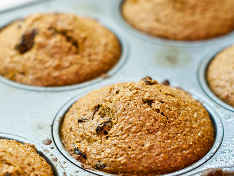 Healthy Bran Muffins recipe from Dr. Gourmet