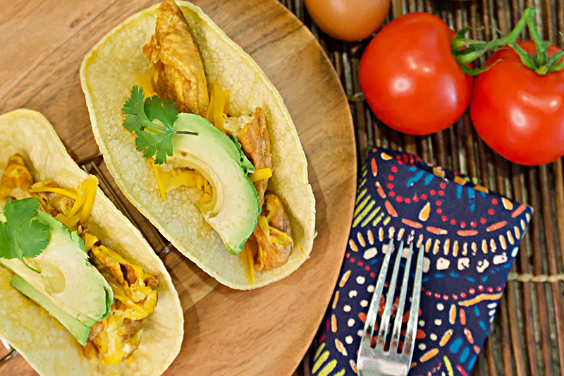Breakfast Tacos recipe from Dr. Gourmet