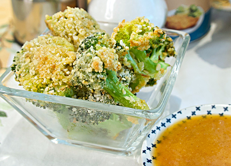 Crunchy Broccoli Bites recipe from Dr. Gourmet