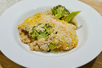 Broccoli Cheese Bake - an easy healthy recipe from Dr. Gourmet
