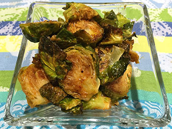 Roasted Brussels Sprouts with Tahini Sauce recipe from Dr. Gourmet