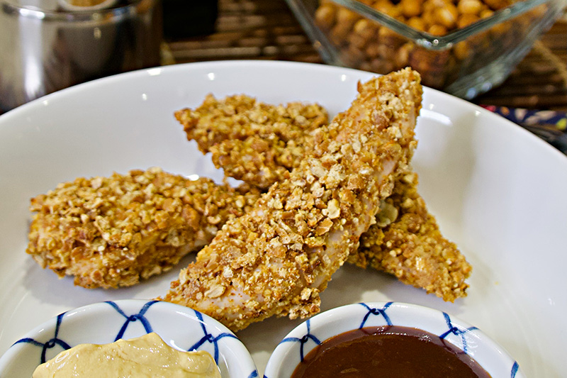 Cajun Chickpea Crusted Chicken recipe from Dr. Gourmet