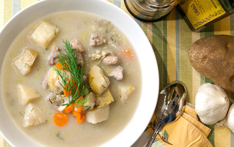 Creamy Chicken and Potato Soup recipe from Dr. Gourmet