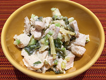 Chicken Salad with Roasted Scallions from Dr. Gourmet