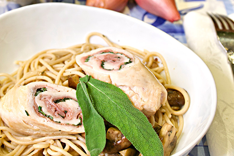 Chicken Saltimbocca recipe from Dr. Gourmet