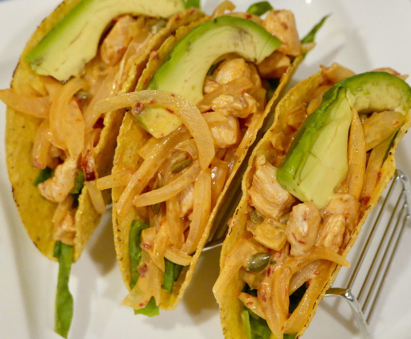 Chipotle Chicken Tacos - a healthy recipe from Dr. Gourmet