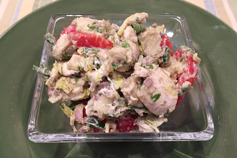 Chicken Guacamole Salad recipe from Dr. Gourmet
