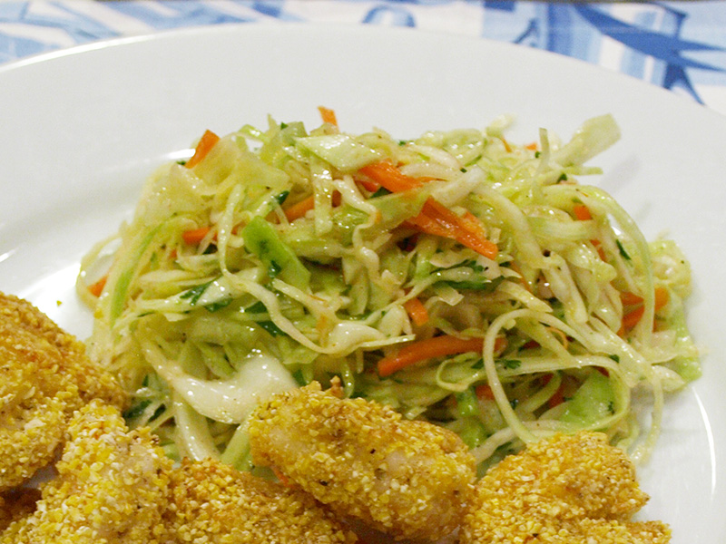 Cilantro Lime Slaw recipe from Dr. Gourmet