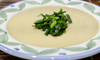 Creamy Leek Soup recipe from Dr. Gourmet