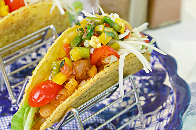 Fish Tacos with Asparagus Salsa recipe from Dr. Gourmet