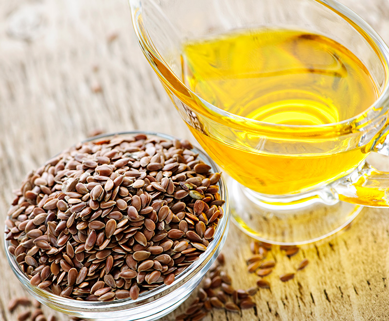 flaxseeds and flaxseed oil