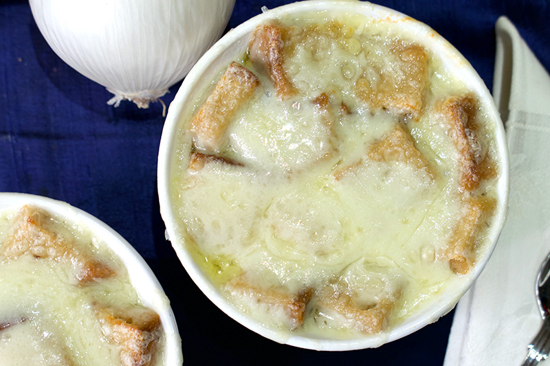 Traditional French Onion Soup recipe from Dr. Gourmet