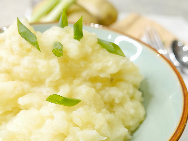 Goat Cheese Mashed Potatoes recipe by Dr. Gourmet