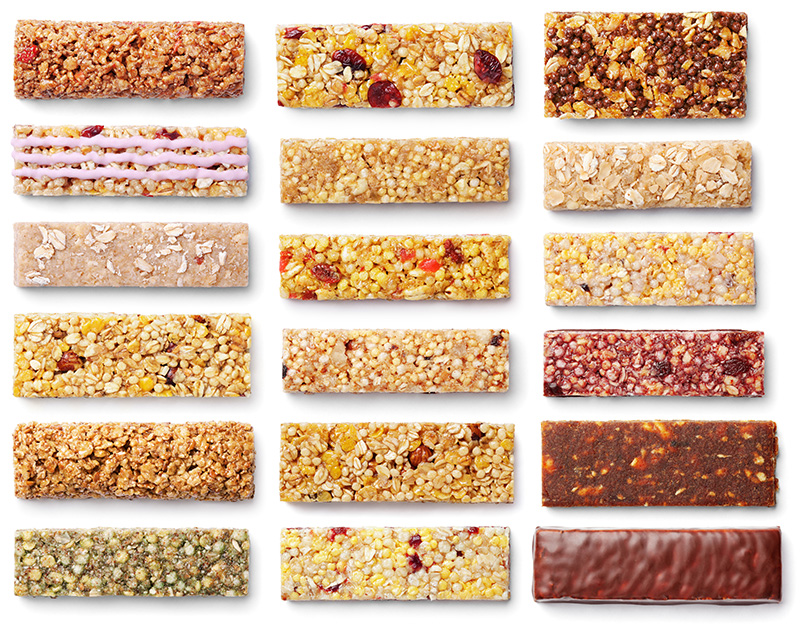 a variety of granola bars, great for a mid-morning snack