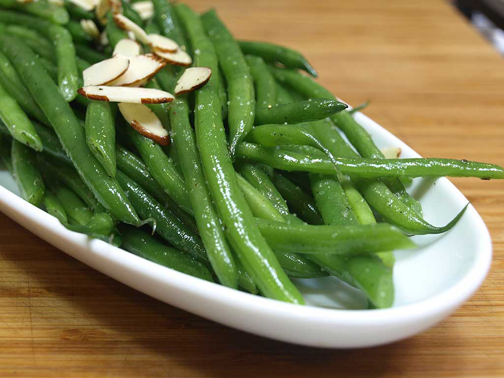 Green Beans Almondine recipe from Dr. Gourmet