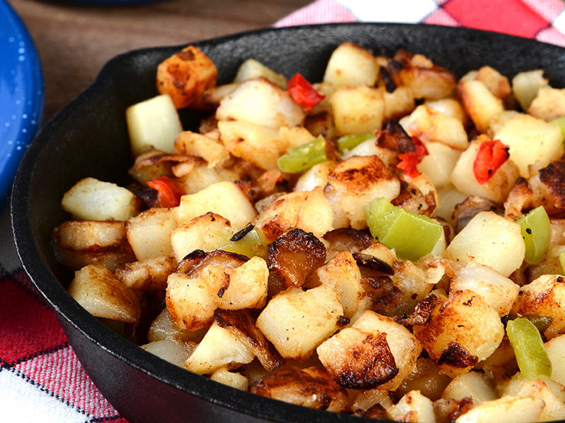 Home Fries with Peppers recipe from Dr Gourmet