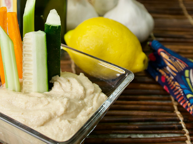 Healthy Hummus recipe from Dr. Gourmet
