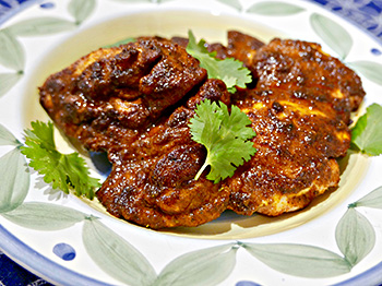 Indian Dry Rub with Chicken recipe from Dr. Gourmet