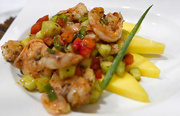 Jerk Shrimp Salad recipe from Dr. Gourmet