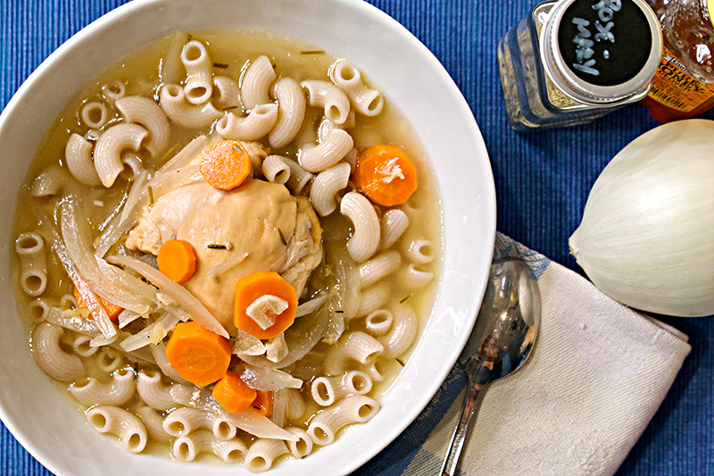 Lemon Herb Chicken Soup recipe from Dr. Gourmet