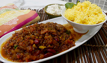 Makhani Dal (Lentils with Kidney Beans & Chilis) recipe from Dr. Gourmet