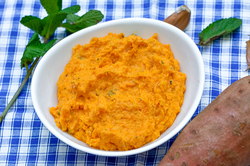 Mashed Yams with Mint
