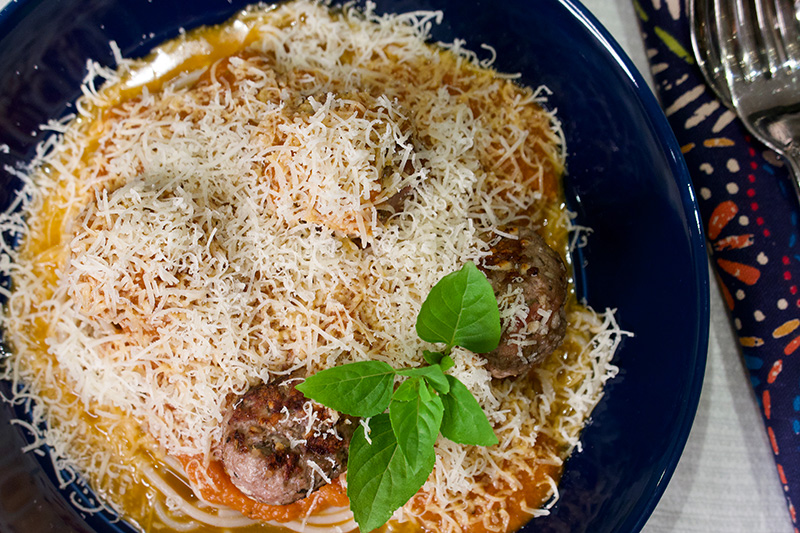 Easy healthy Spaghetti with Meatballs recipe from Dr. Gourmet