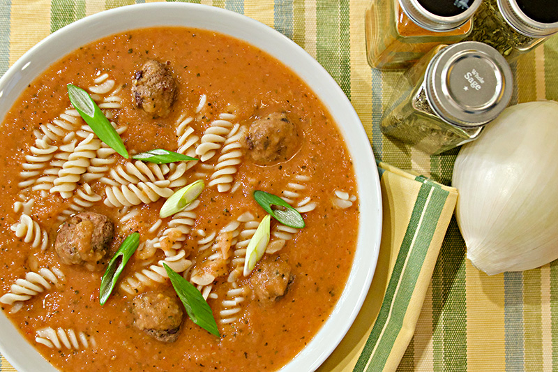 Meatball Soup, a kid-friendly recipe from Dr. Gourmet