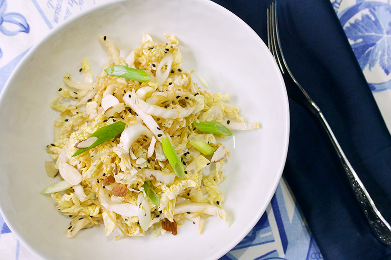Napa Cabbage Salad recipe from Dr. Gourmet