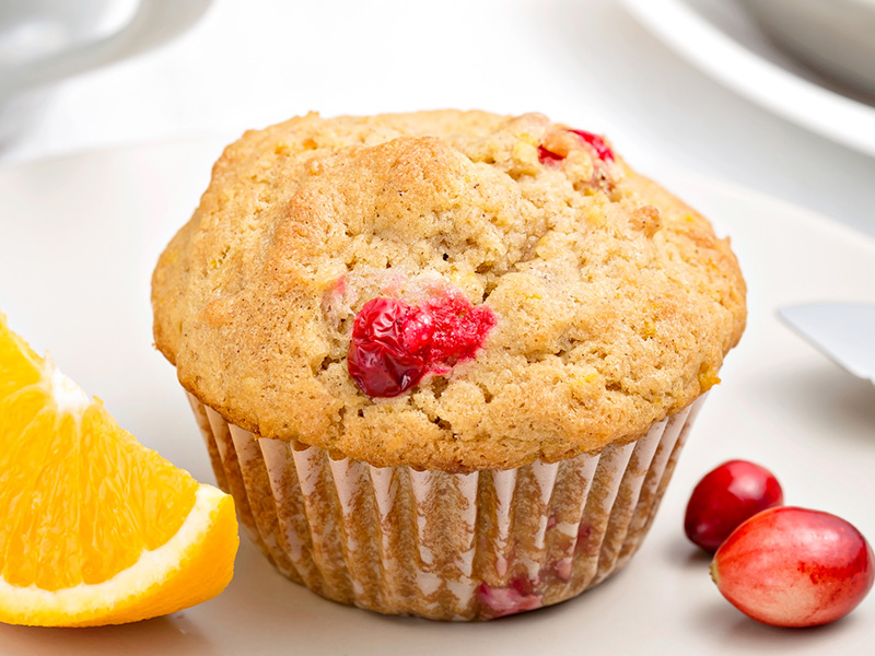 Orange Cranberry Muffins recipe from Dr. Gourmet