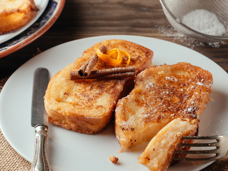 healthy Orange French Toast recipe from Dr. Gourmet