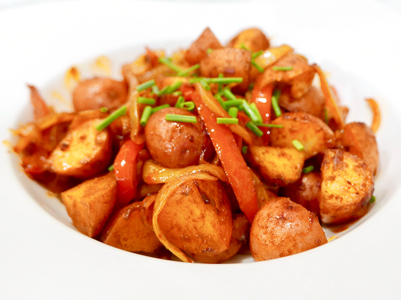 Smoky Roasted Potatoes recipe from Dr. Gourmet