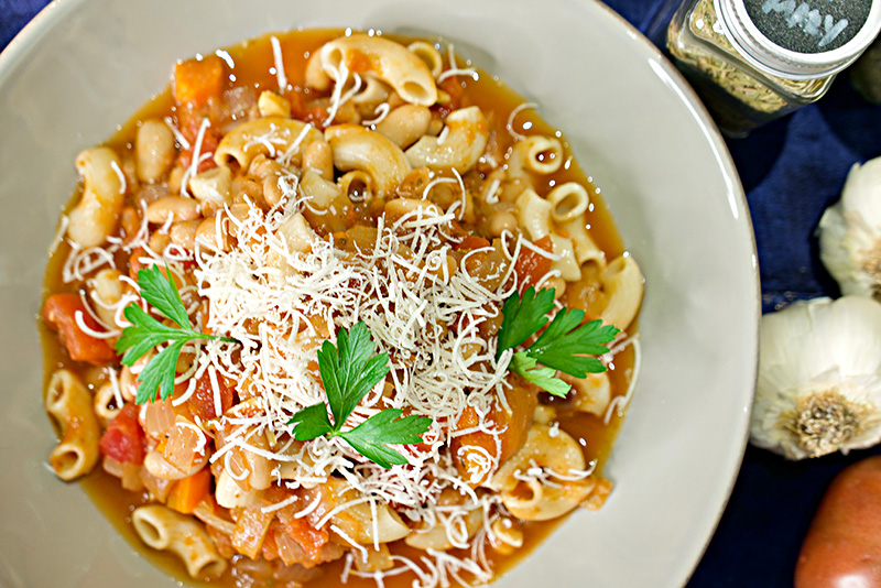 Pasta e Fagioli Soup recipe from Dr. Gourmet