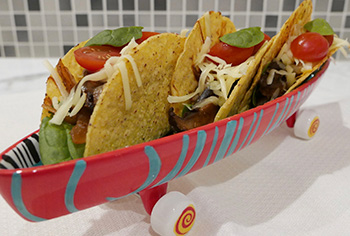 Portabello Tacos, a healthy recipe from Dr. Gourmet