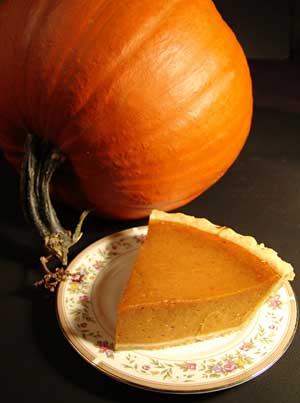 Pumpkin Pie Slice and Pumpkin