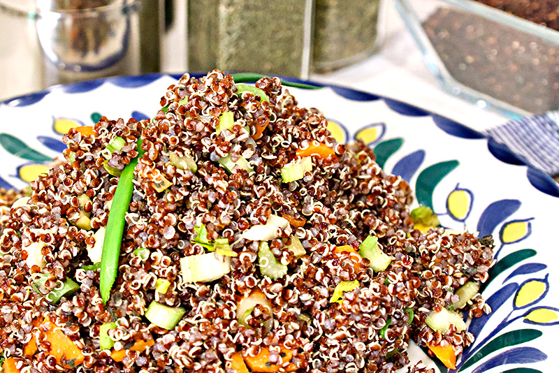 Quinoa Thyme Salad recipe from Dr. Gourmet